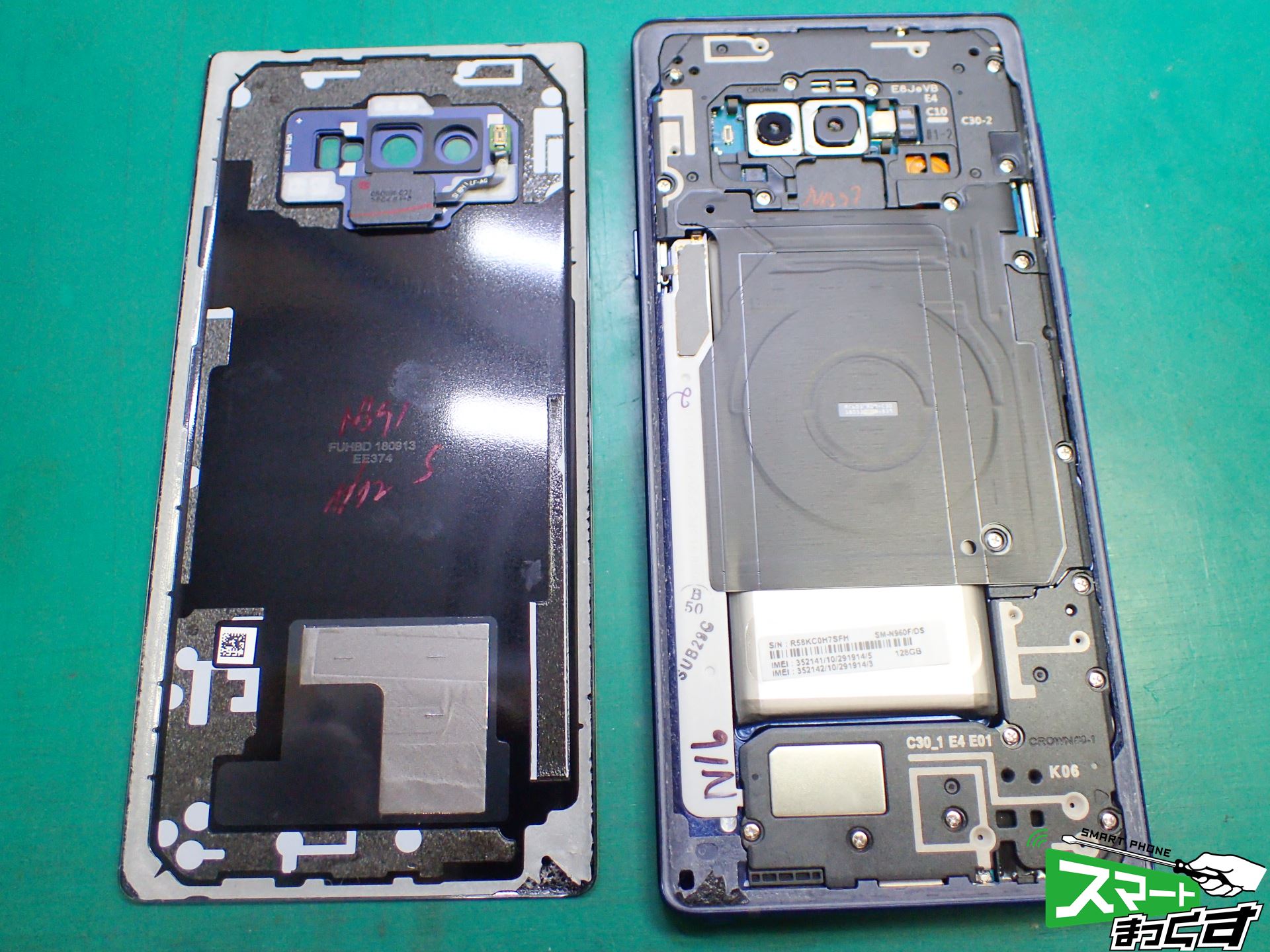 Galaxy Note9 SC-01L リアパネル分解