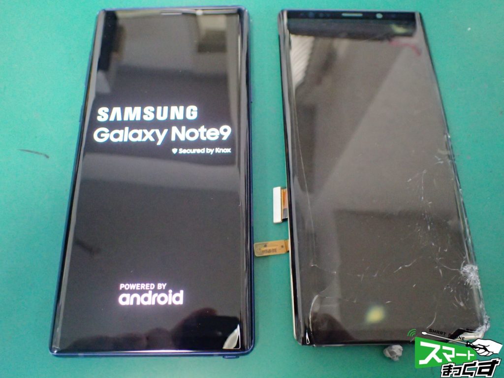 Galaxy Note9 SC-01L ディスプレイ貼付作業