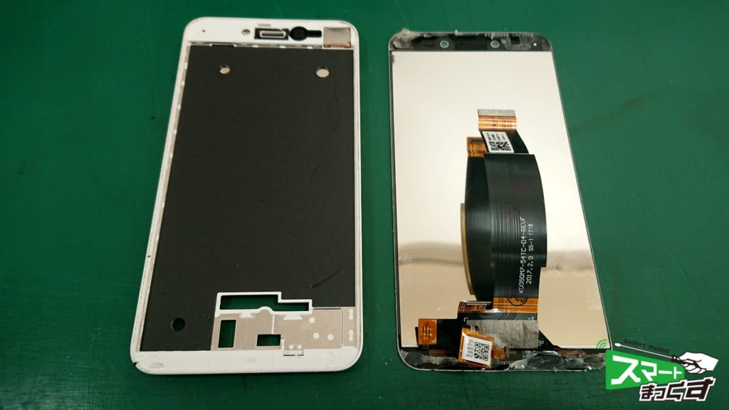 Zenfone Live ZB501KL ガラス割れ交換修理！-5