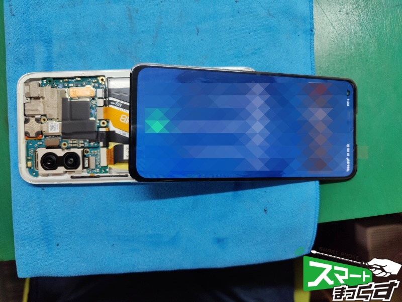ASUS　Zenfone　8　交換部品　仮組テスト