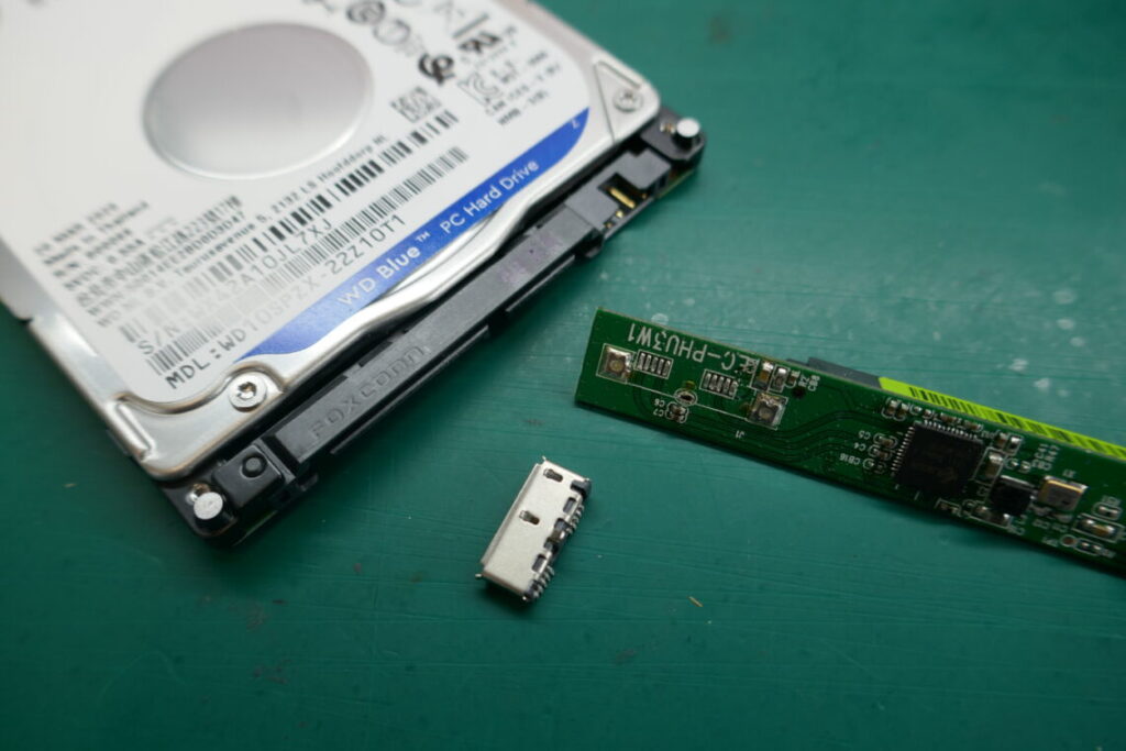 HDD基板 USBコネクタ交換