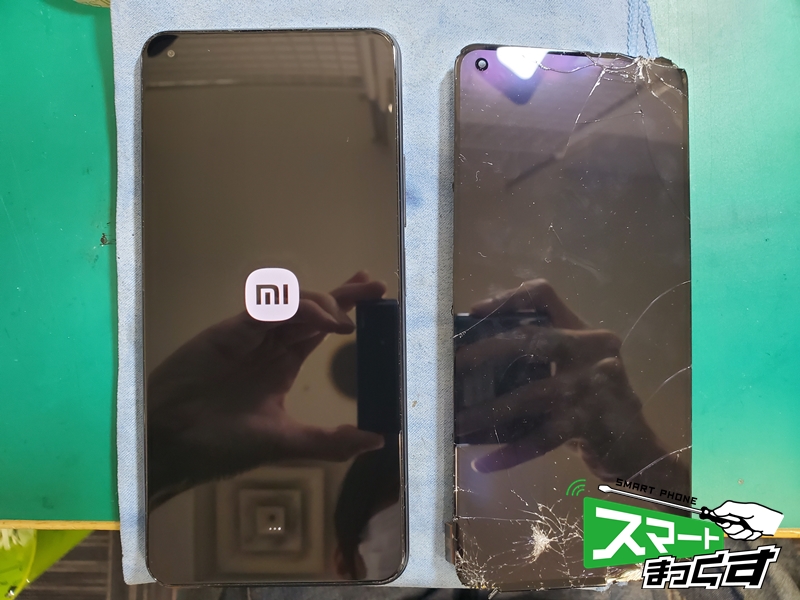 Xiaomi　Mi　11　Lite　5G　画面割れ　　修理完了