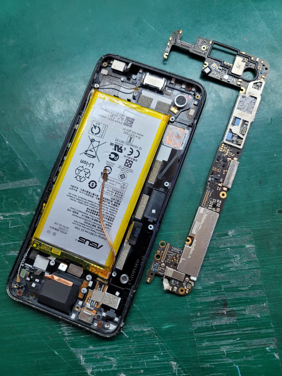 ROG Phone2の起動不良原因はやはりCPUのはんだクラックでした。