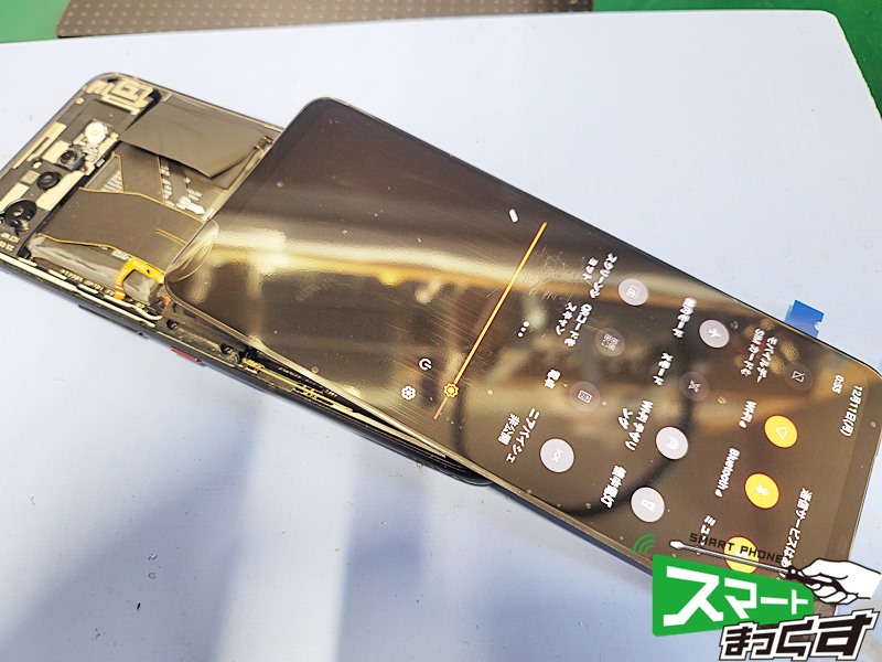 ASUS　ROG　Phone　7　画面交換修理　交換部品　仮組テスト