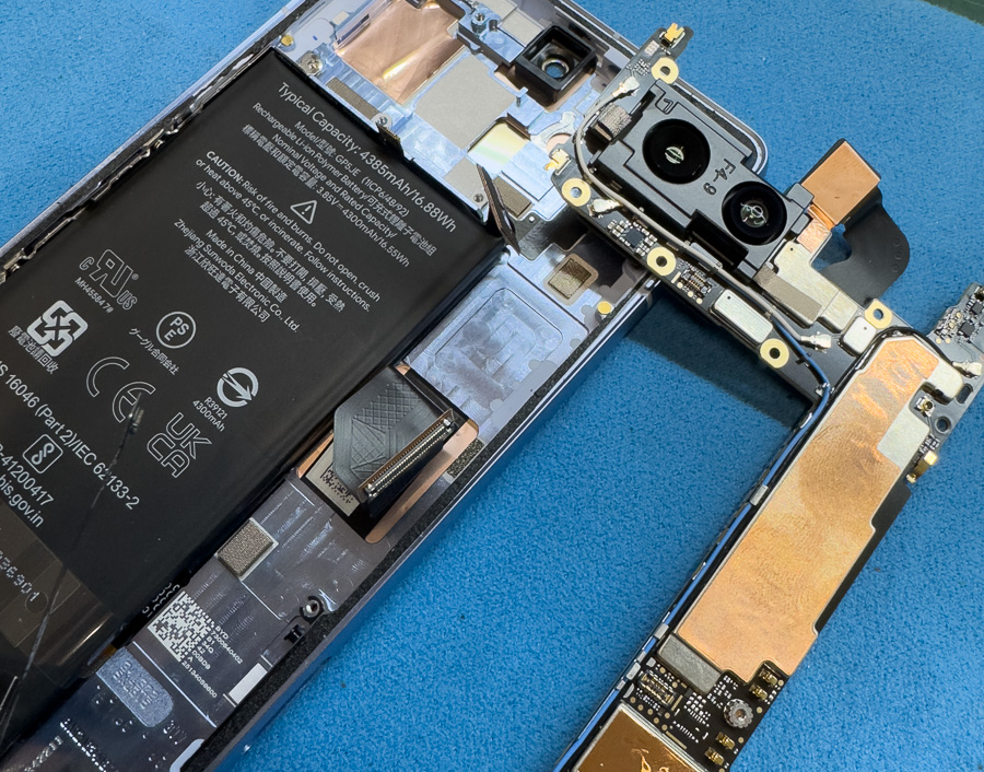 全く電源の入らないPixel 7aの修理（基板復旧） - 東京・大阪・滋賀の 