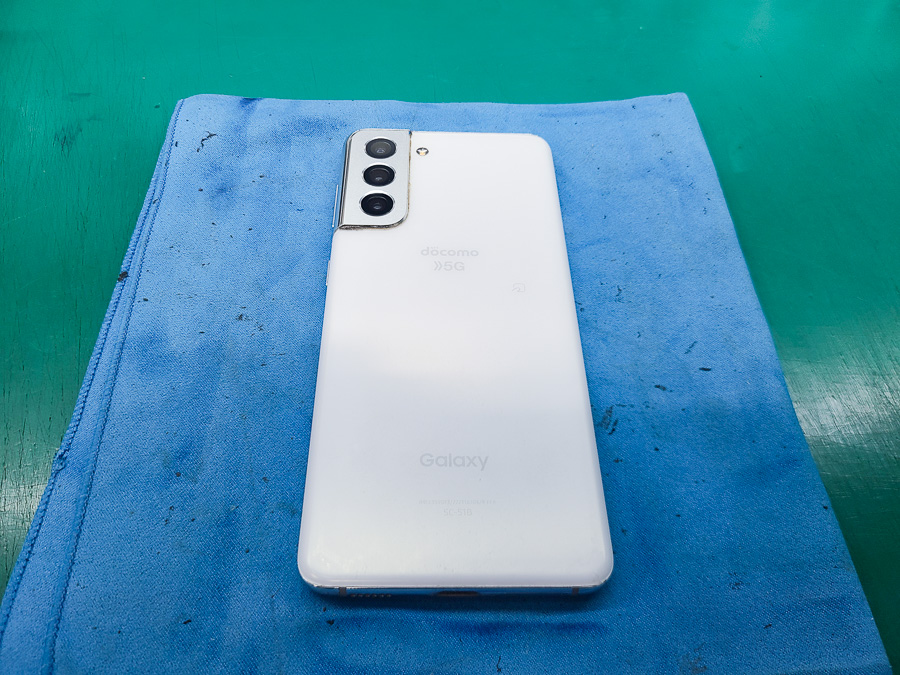 画面焼け有 Galaxy S21 5G ホワイト 本体 Galaxy S21 落としてから画面 