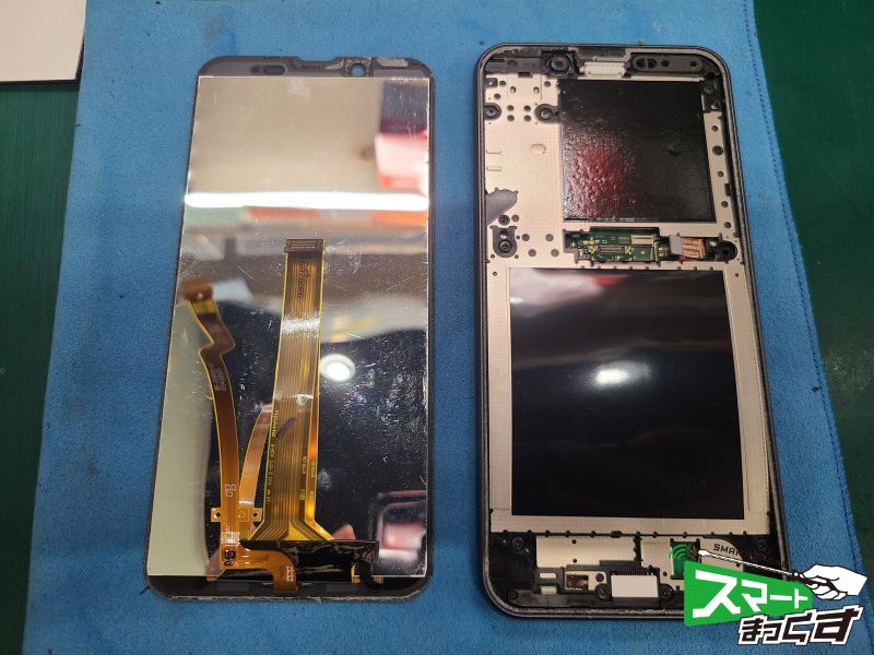 SHARP AQUOS sense2 バッテリー膨張修理 大阪梅田店