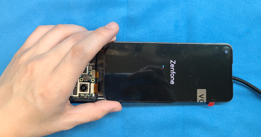 ASUS Zenfone9 256GB 画面割れあり ASUS Zenfone 9 AI2202】ガラス 