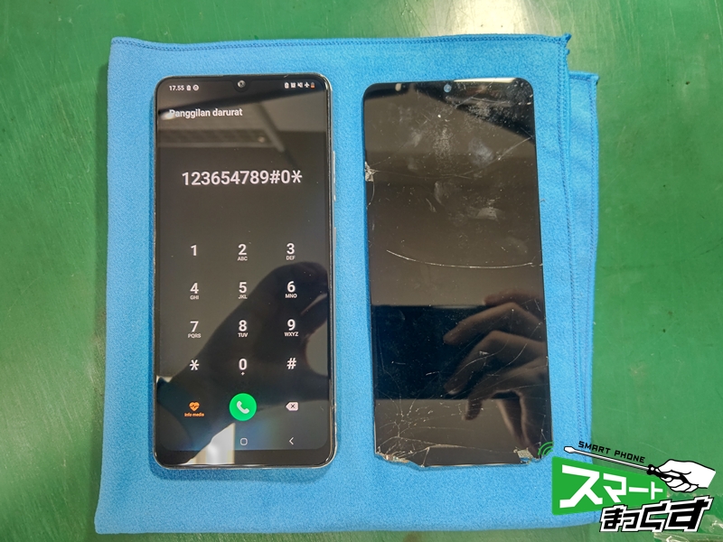Samsung　Galaxy　A32　4G　画面交換修理完了