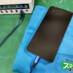 AQUOS sense7 充電ができていない様子