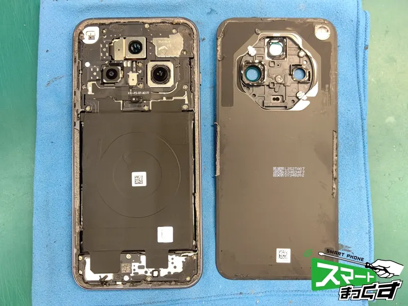 OPPO Find X8 背面パネル取り外し