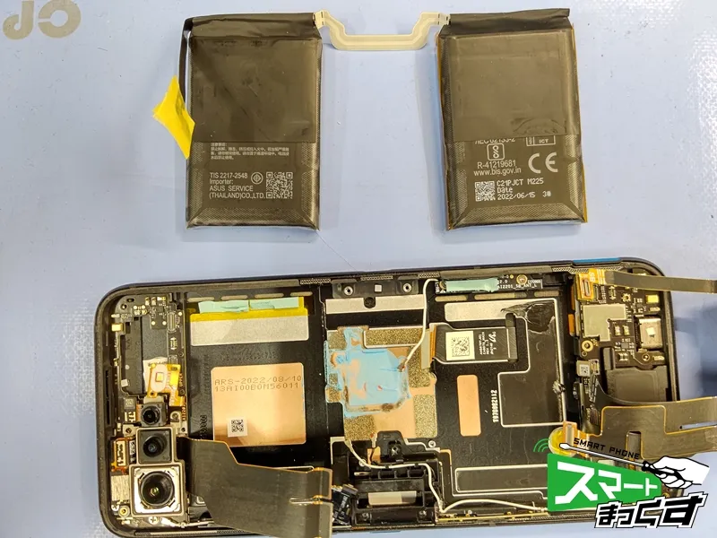 ROGPhone6 バッテリー取り外し