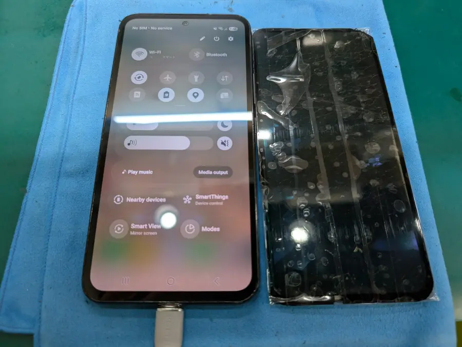 Galaxy A54 5G　画面交換の修理完了