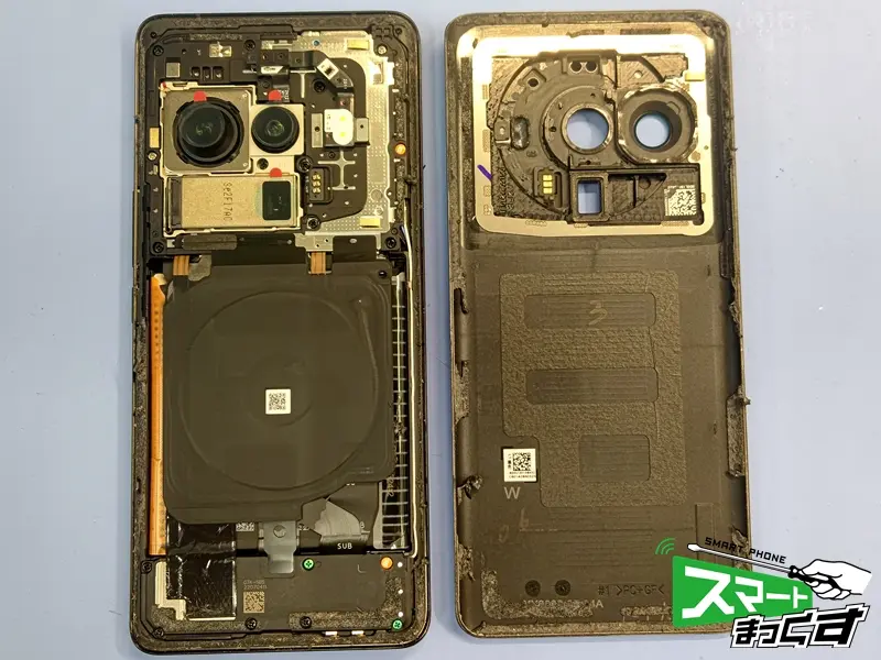 Xiaomi 12S Ultra 背面パネルの分解