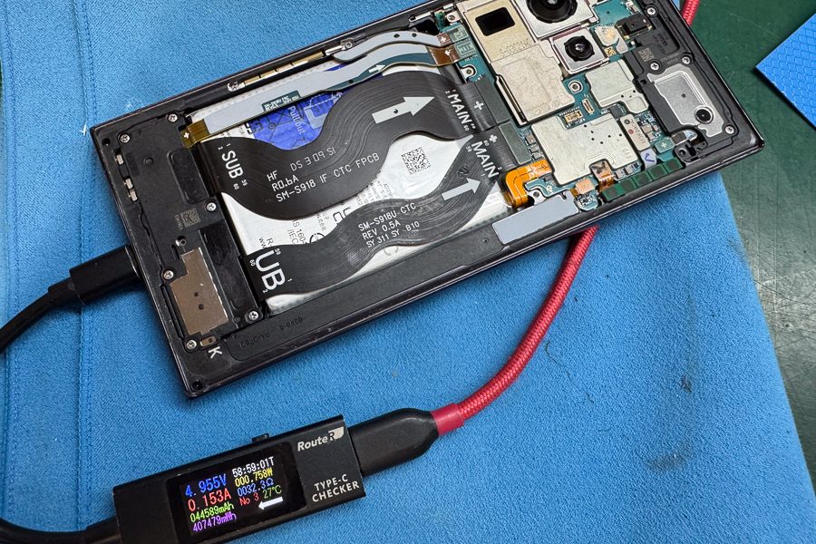 Galaxy S23 Ultra 勝手に再起動後、電源が入らなくなった【基板復旧修理】-8 Galaxy S23 Ultra 勝手に再起動後、電源が入らなくなった【基板復旧修理】-8