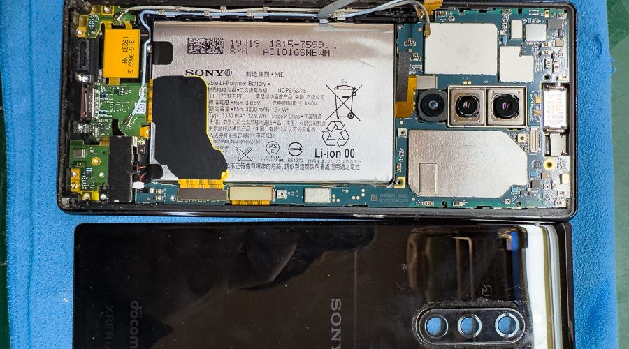 Xperia 1の電源が入らない（基板復旧修理）-4