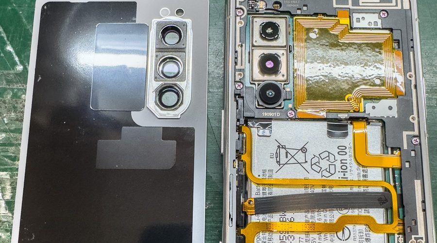 Xperia5 起動しない症状の修理（他店基板修理失敗品）-6