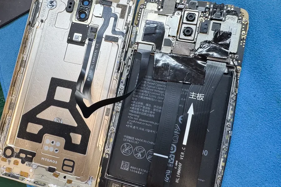 急に電源が入らなくなってしまった Huawei Mate 9の修理【基板復旧】-7