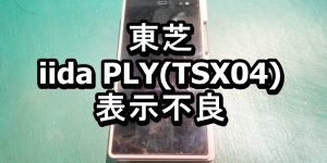 iida PLY TSX04 表示不良端末
